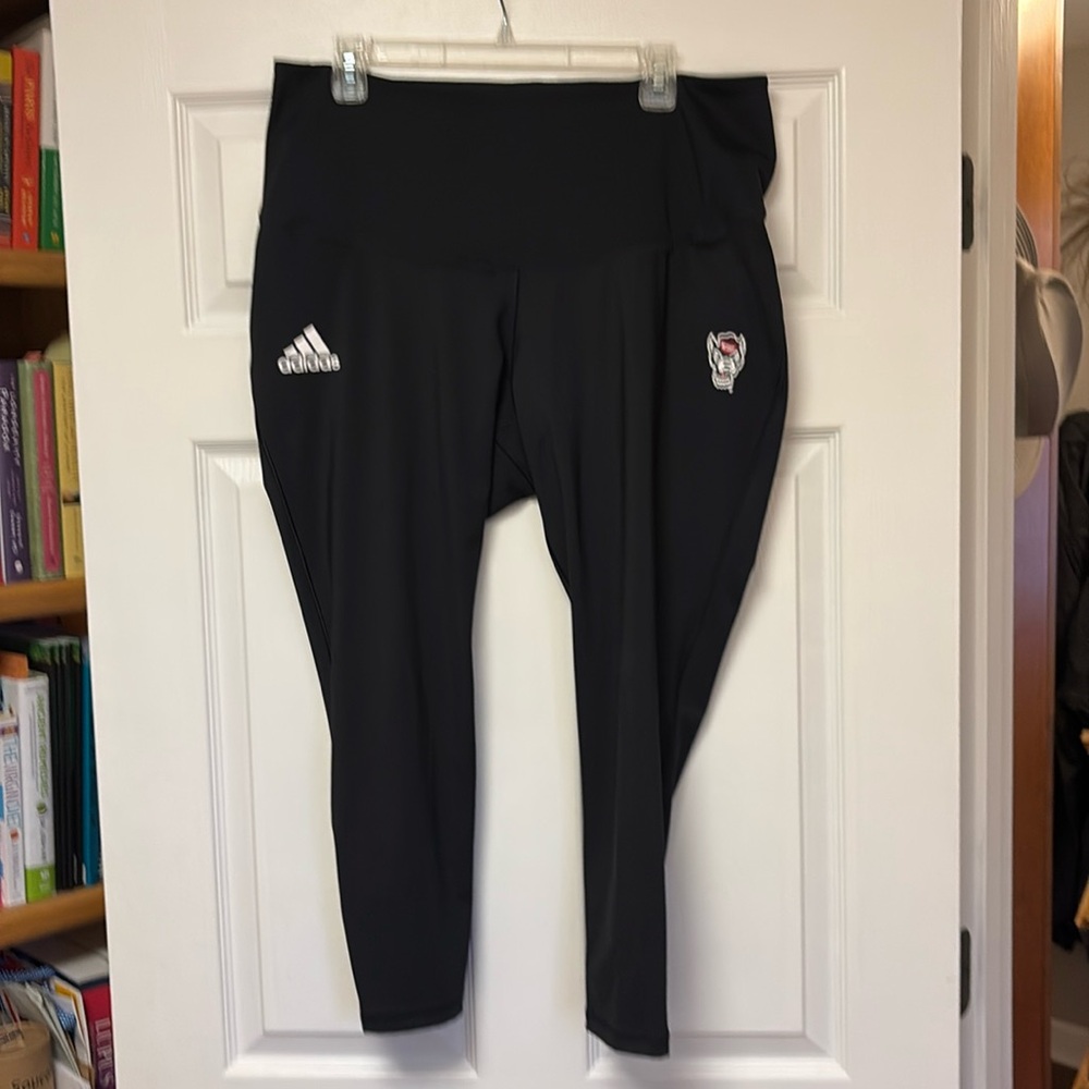 Black workout pants, Adidas NC State 2X
